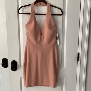 Jump Apparel Halter Dress with side Cut Outs